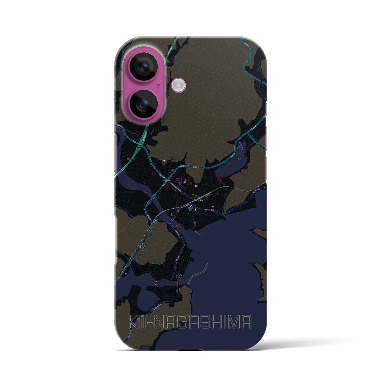 【紀伊長島(三重県)】地図柄iPhoneケース(バックカバータイプ)