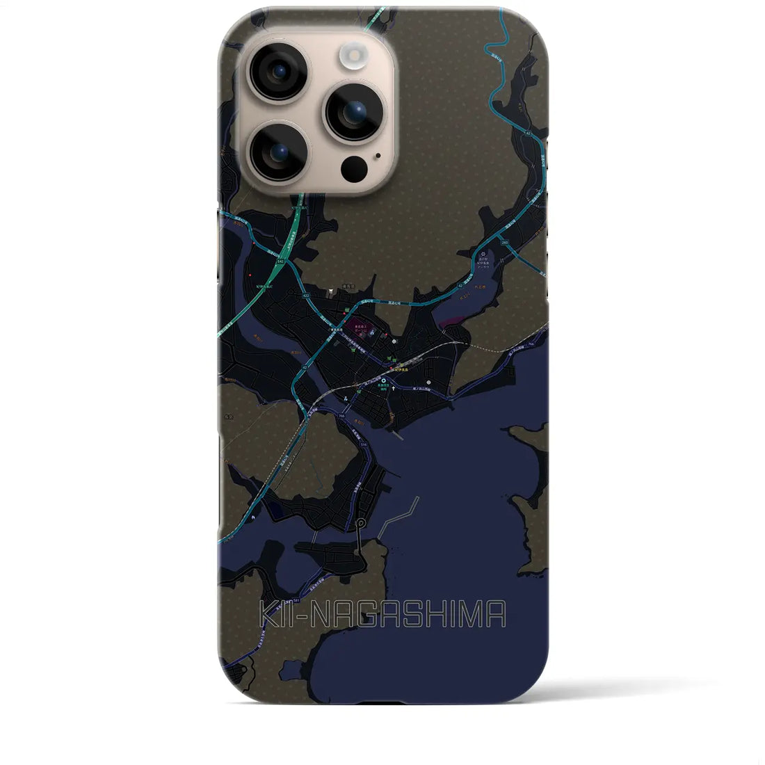 【紀伊長島(三重県)】地図柄iPhoneケース(バックカバータイプ)