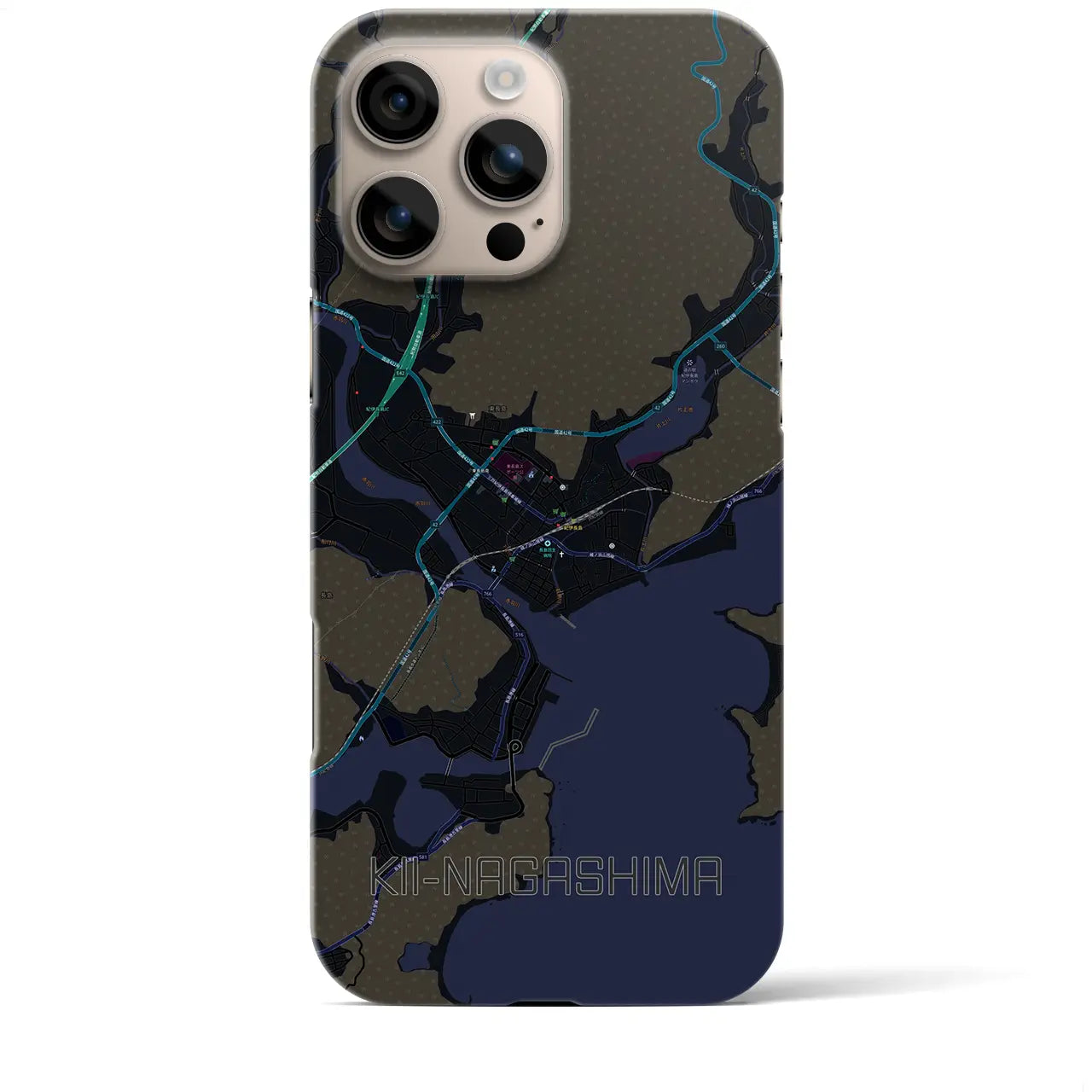 【紀伊長島(三重県)】地図柄iPhoneケース(バックカバータイプ)