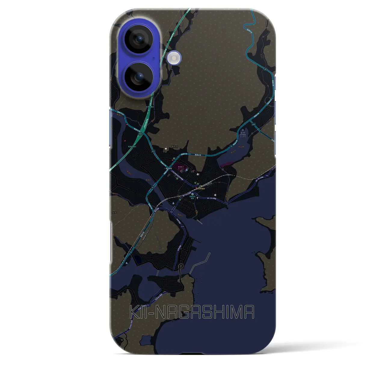【紀伊長島(三重県)】地図柄iPhoneケース(バックカバータイプ)
