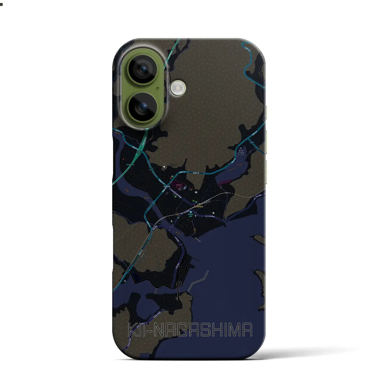 【紀伊長島(三重県)】地図柄iPhoneケース(バックカバータイプ)