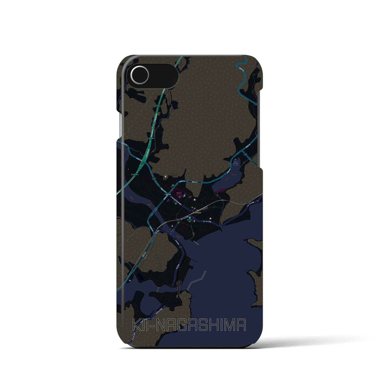 【紀伊長島(三重県)】地図柄iPhoneケース(バックカバータイプ)