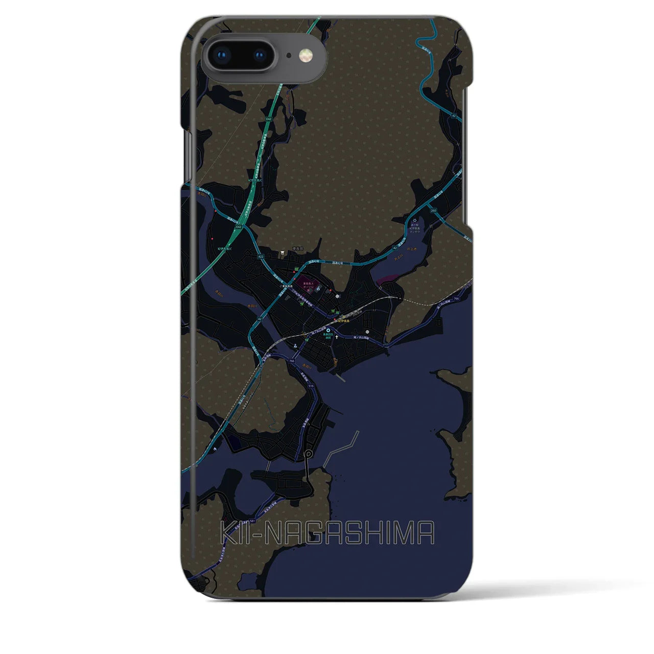 【紀伊長島(三重県)】地図柄iPhoneケース(バックカバータイプ)