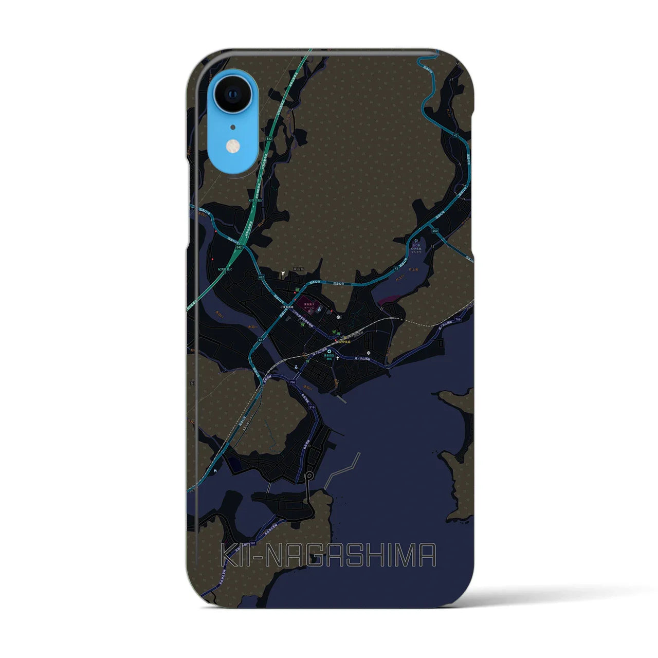 【紀伊長島(三重県)】地図柄iPhoneケース(バックカバータイプ)