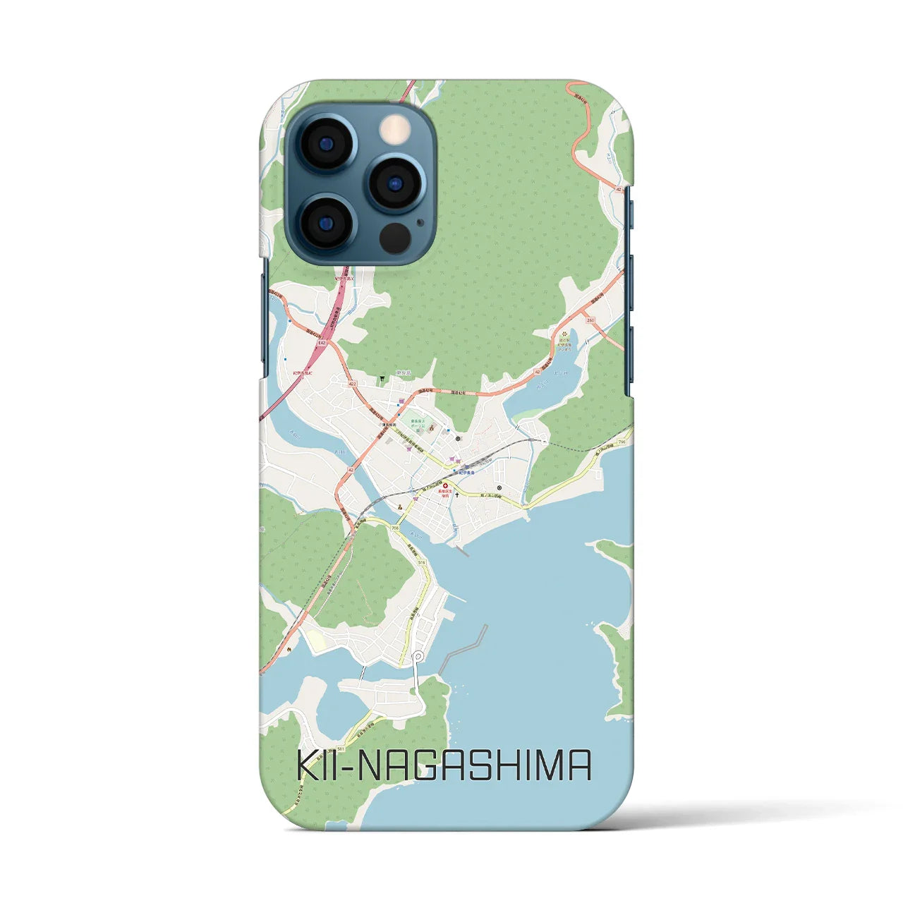 【紀伊長島(三重県)】地図柄iPhoneケース(バックカバータイプ)