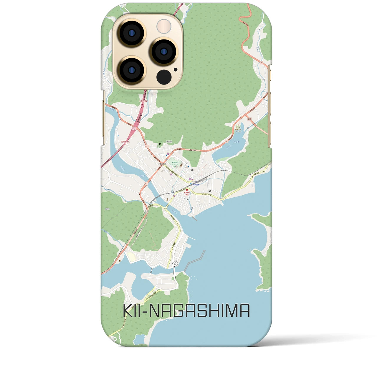 【紀伊長島(三重県)】地図柄iPhoneケース(バックカバータイプ)