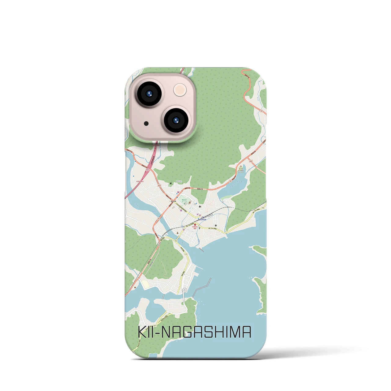 【紀伊長島(三重県)】地図柄iPhoneケース(バックカバータイプ)