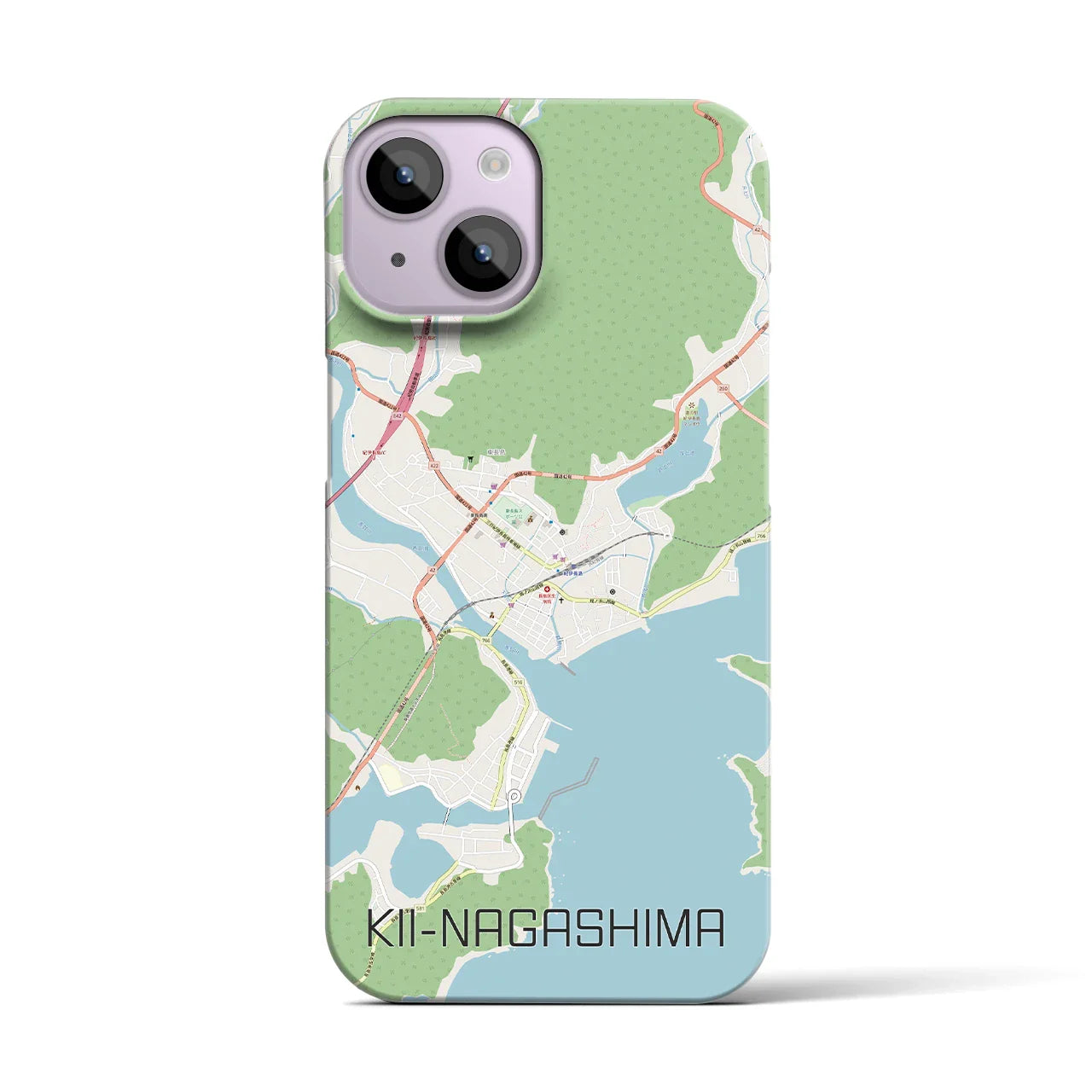 【紀伊長島(三重県)】地図柄iPhoneケース(バックカバータイプ)