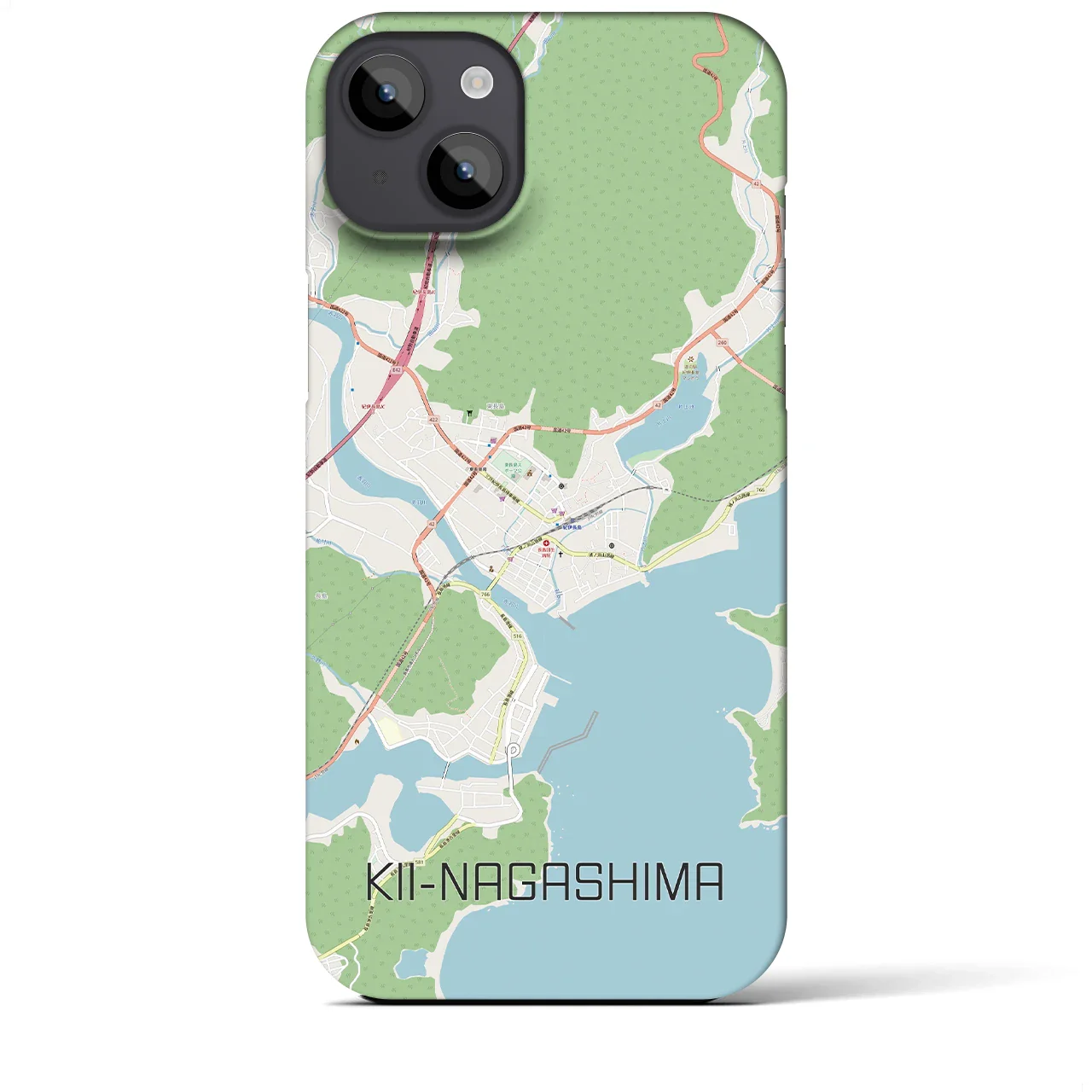 【紀伊長島(三重県)】地図柄iPhoneケース(バックカバータイプ)