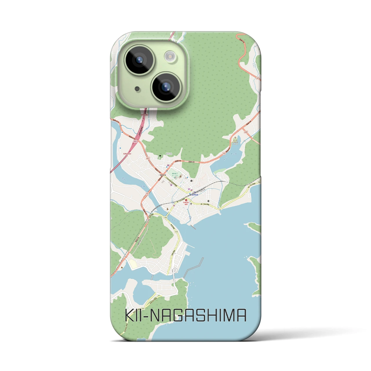 【紀伊長島(三重県)】地図柄iPhoneケース(バックカバータイプ)