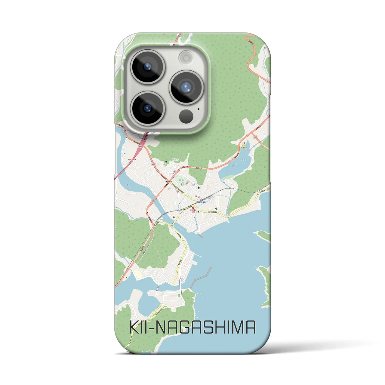 【紀伊長島(三重県)】地図柄iPhoneケース(バックカバータイプ)