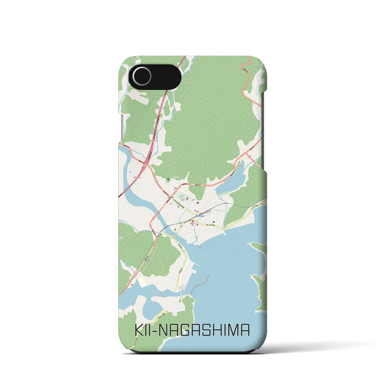 【紀伊長島(三重県)】地図柄iPhoneケース(バックカバータイプ)