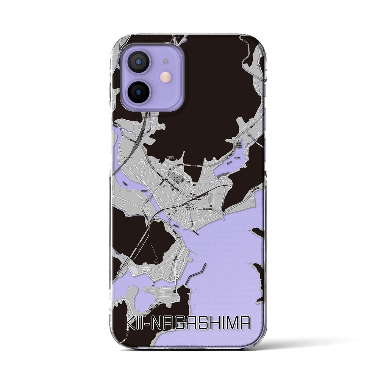 【紀伊長島(三重県)】地図柄iPhoneケース(クリアタイプ)