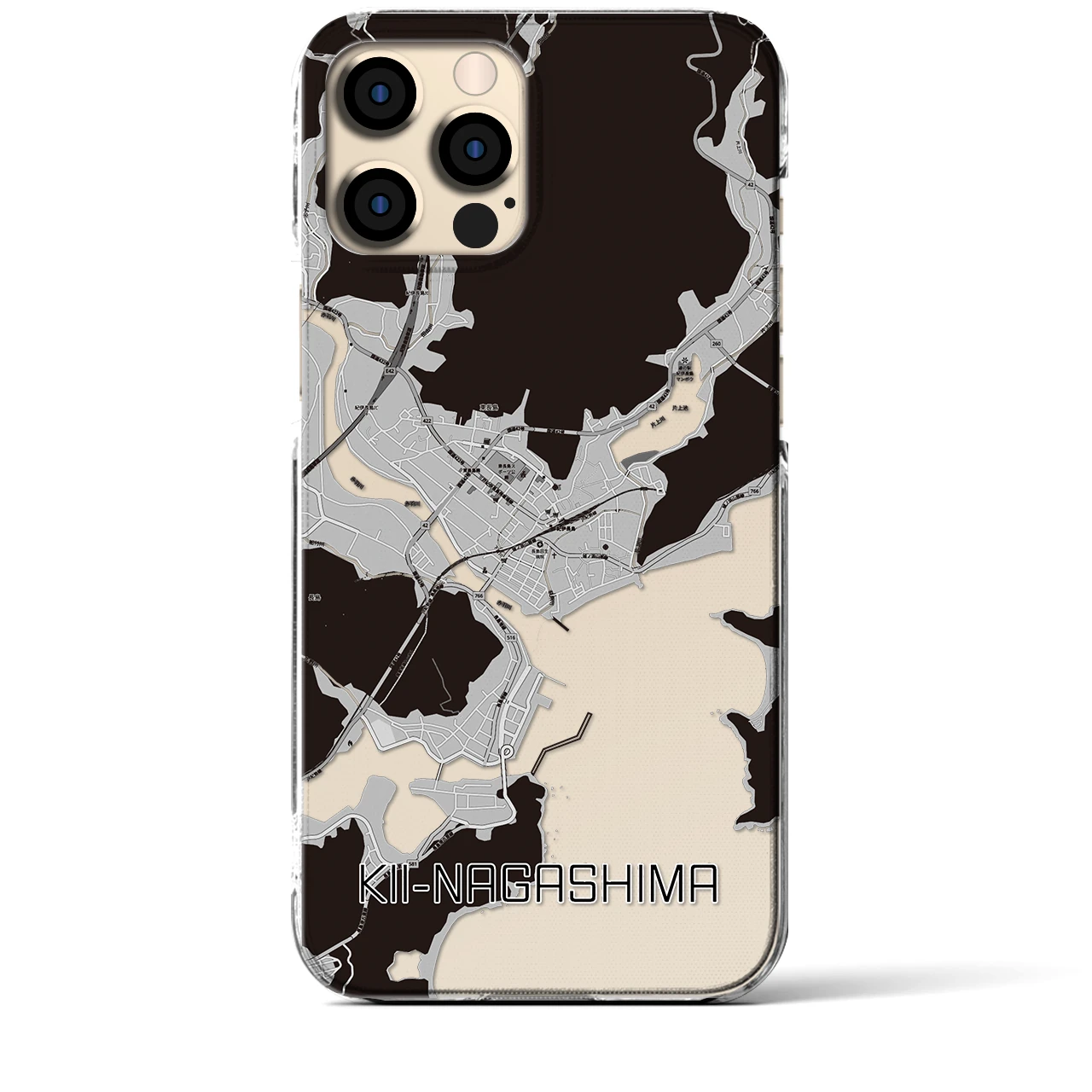 【紀伊長島(三重県)】地図柄iPhoneケース(クリアタイプ)