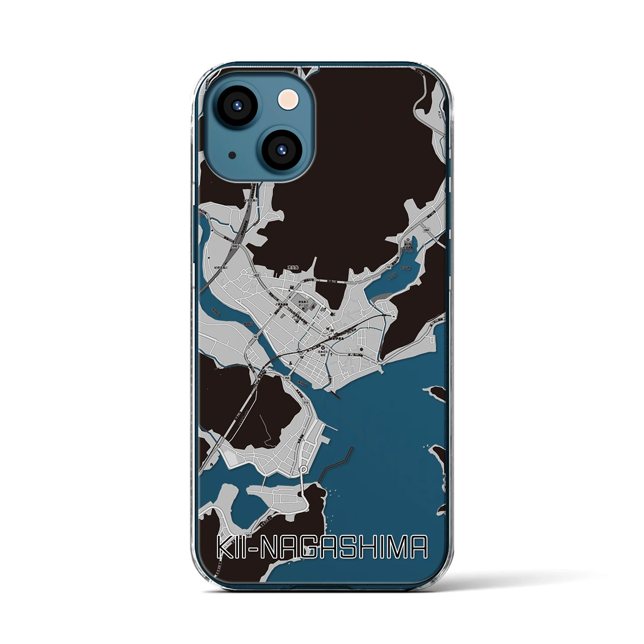 【紀伊長島(三重県)】地図柄iPhoneケース(クリアタイプ)