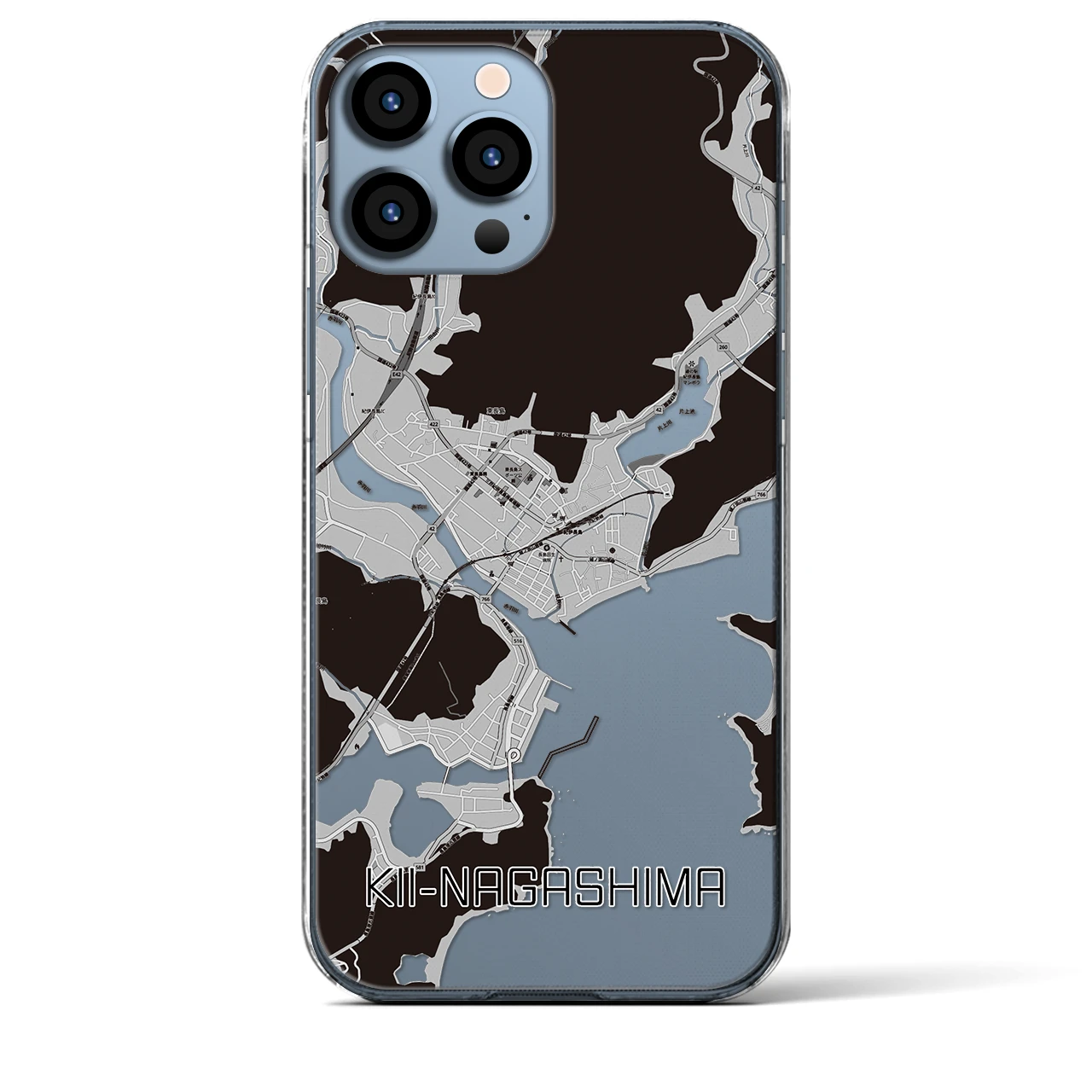 【紀伊長島(三重県)】地図柄iPhoneケース(クリアタイプ)