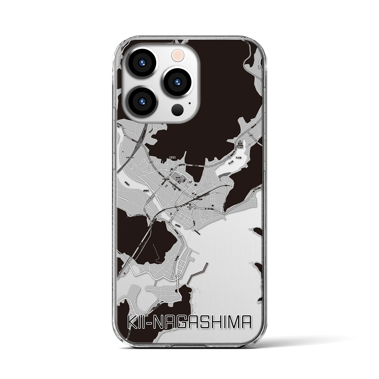 【紀伊長島(三重県)】地図柄iPhoneケース(クリアタイプ)