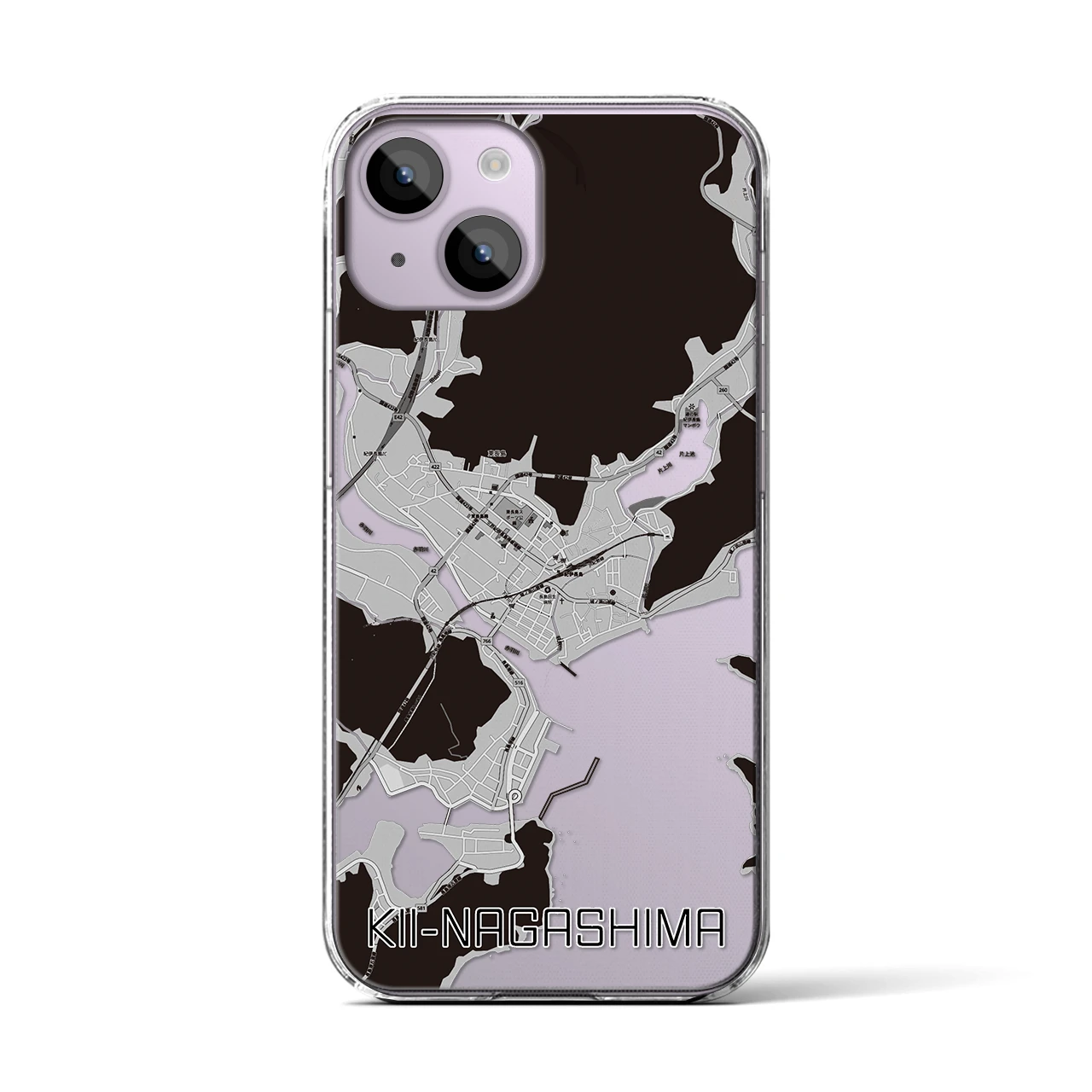 【紀伊長島(三重県)】地図柄iPhoneケース(クリアタイプ)