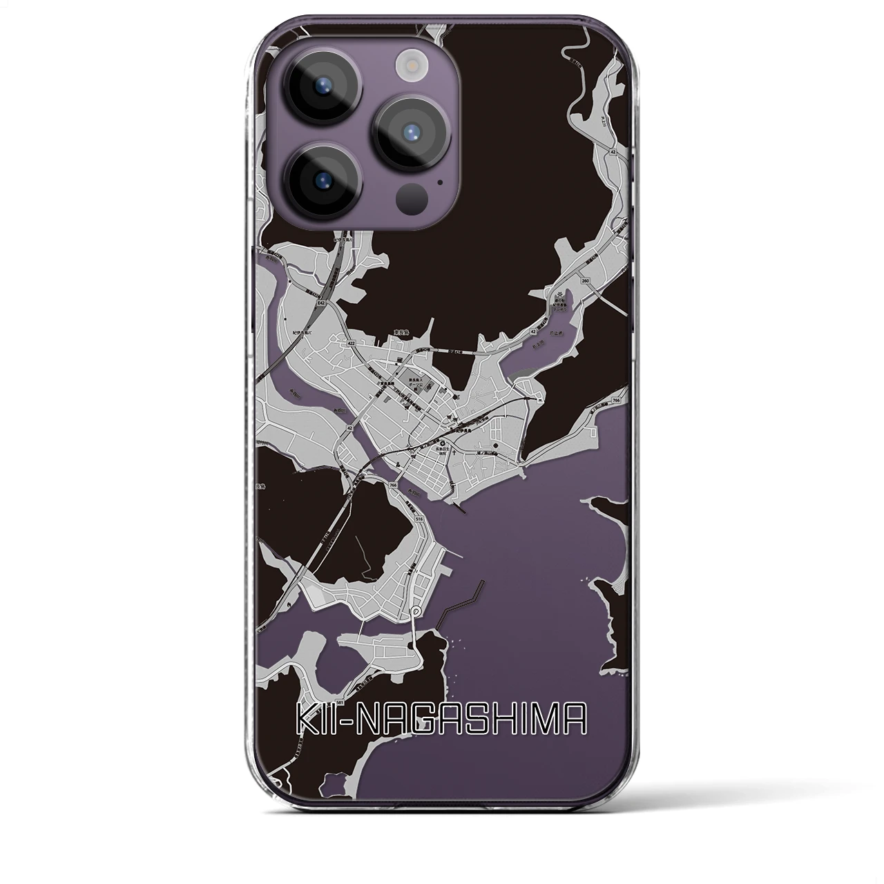 【紀伊長島(三重県)】地図柄iPhoneケース(クリアタイプ)