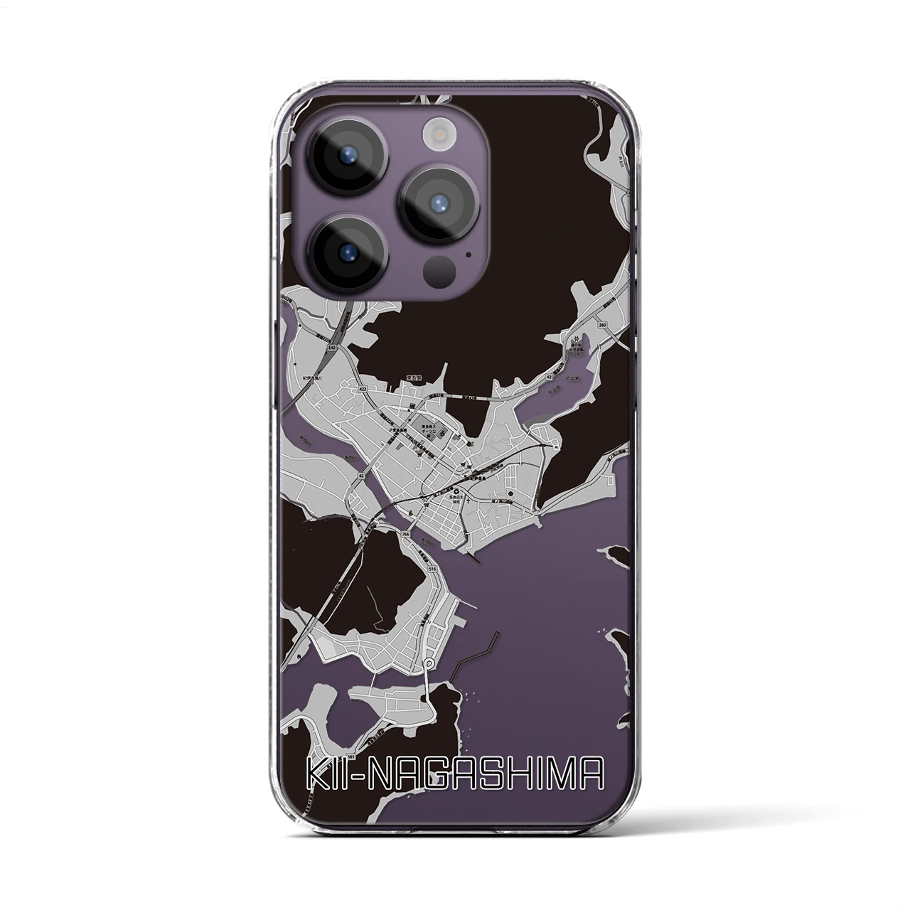 【紀伊長島(三重県)】地図柄iPhoneケース(クリアタイプ)