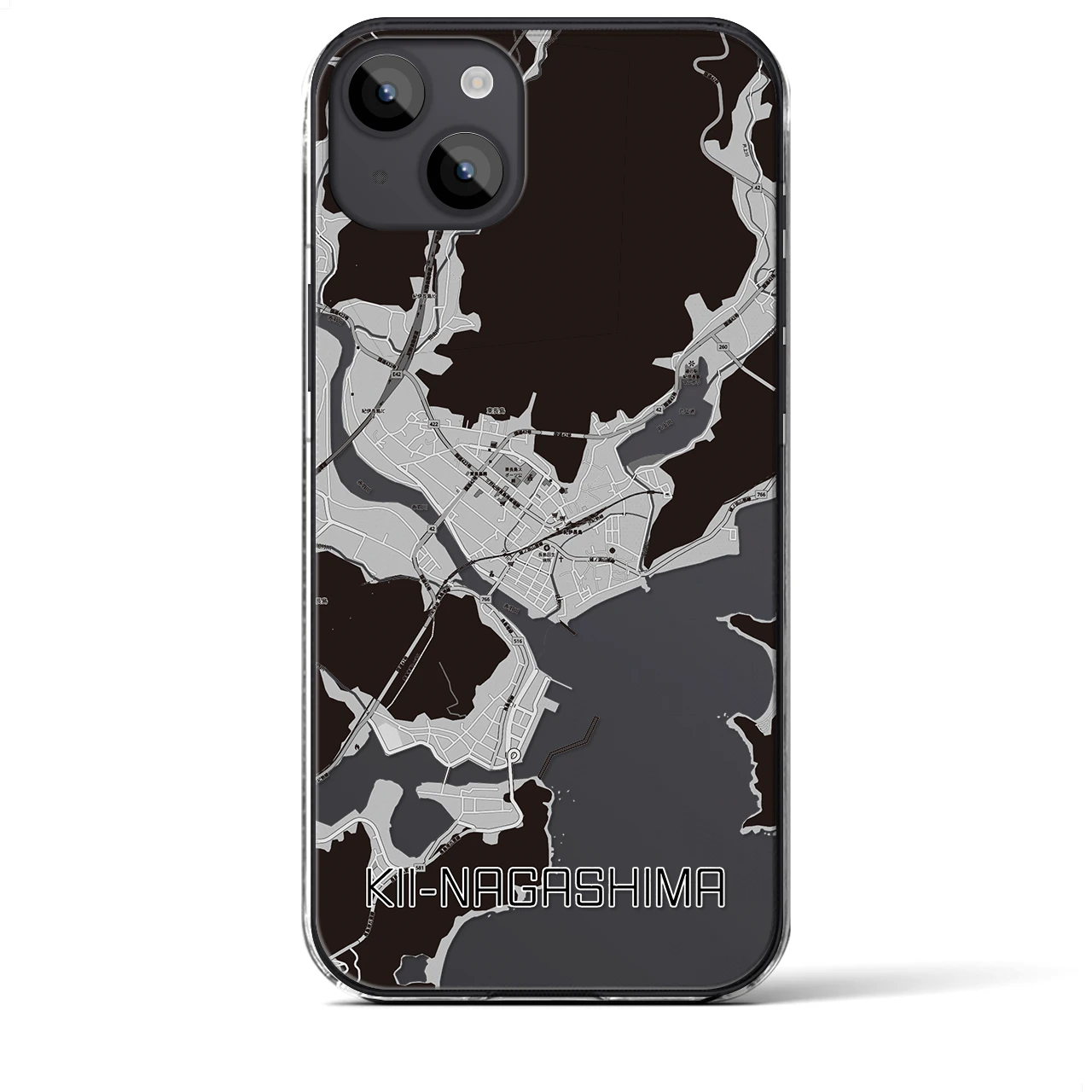 【紀伊長島(三重県)】地図柄iPhoneケース(クリアタイプ)