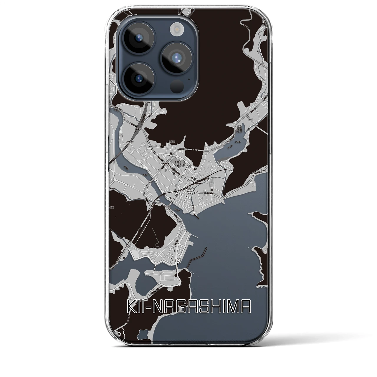 【紀伊長島(三重県)】地図柄iPhoneケース(クリアタイプ)