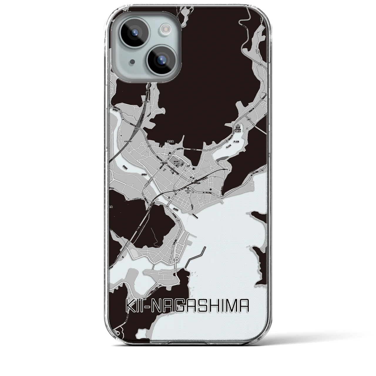 【紀伊長島(三重県)】地図柄iPhoneケース(クリアタイプ)