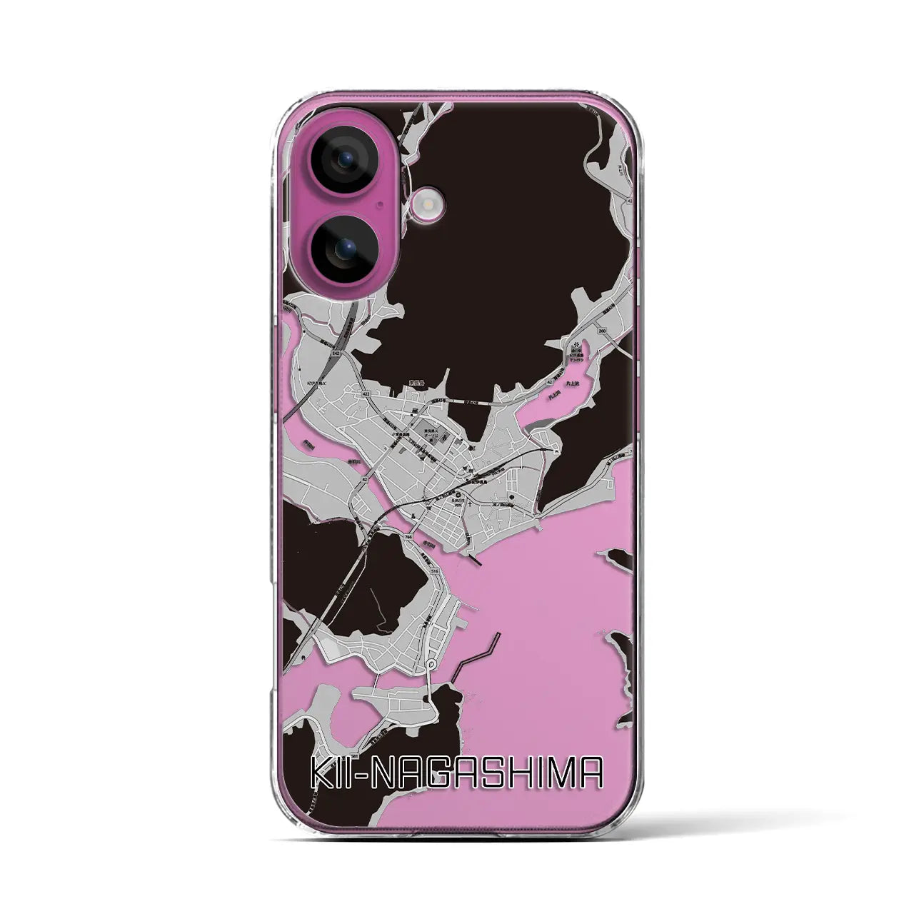 【紀伊長島(三重県)】地図柄iPhoneケース(クリアタイプ)