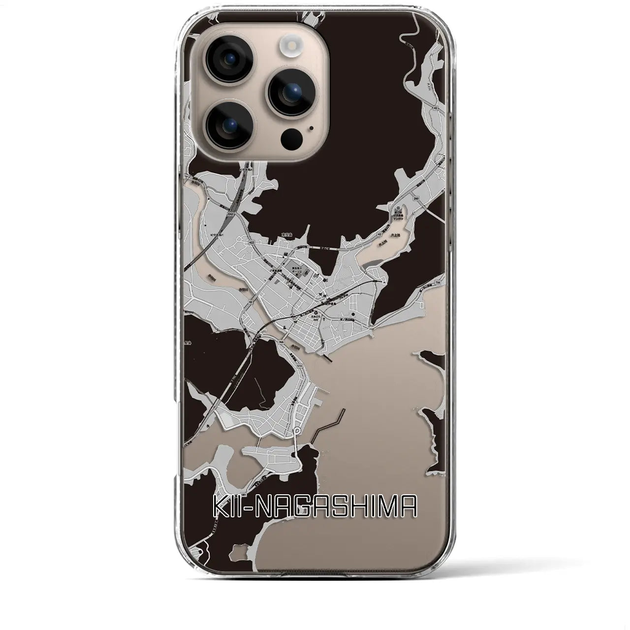 【紀伊長島(三重県)】地図柄iPhoneケース(クリアタイプ)