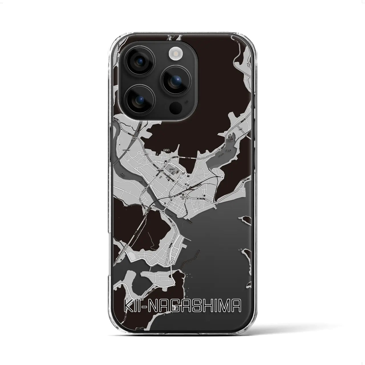 【紀伊長島(三重県)】地図柄iPhoneケース(クリアタイプ)