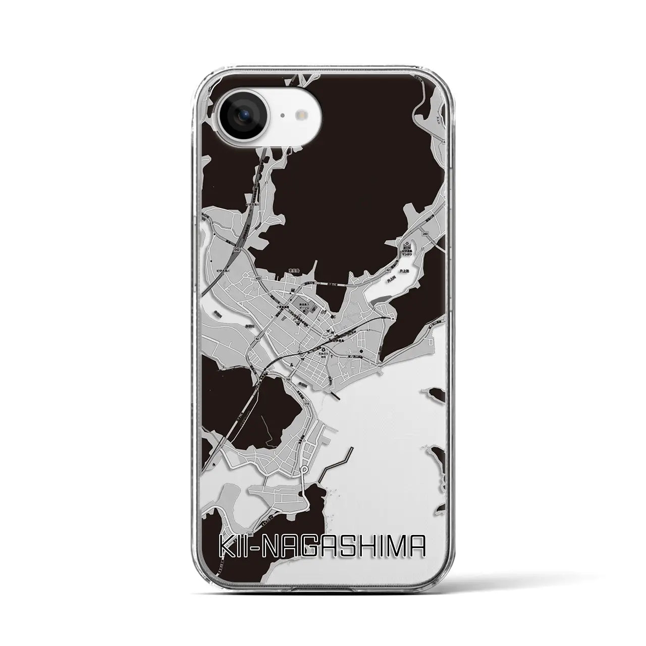 【紀伊長島(三重県)】地図柄iPhoneケース(クリアタイプ)