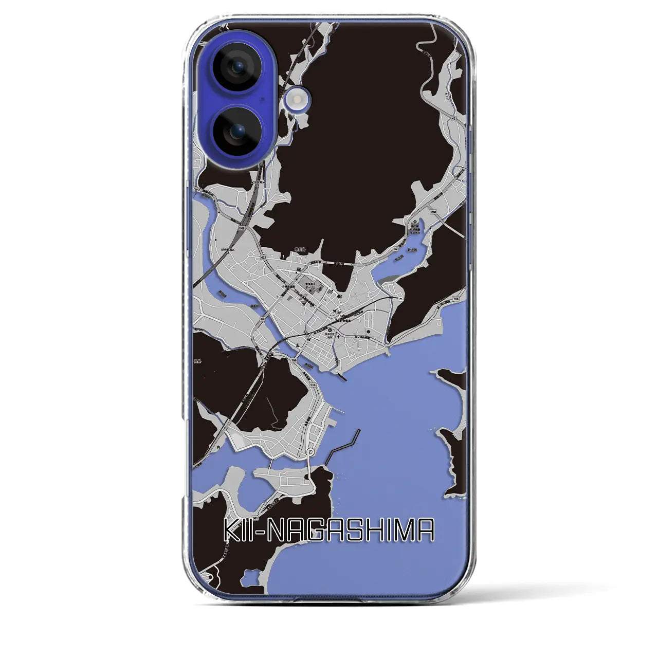 【紀伊長島(三重県)】地図柄iPhoneケース(クリアタイプ)