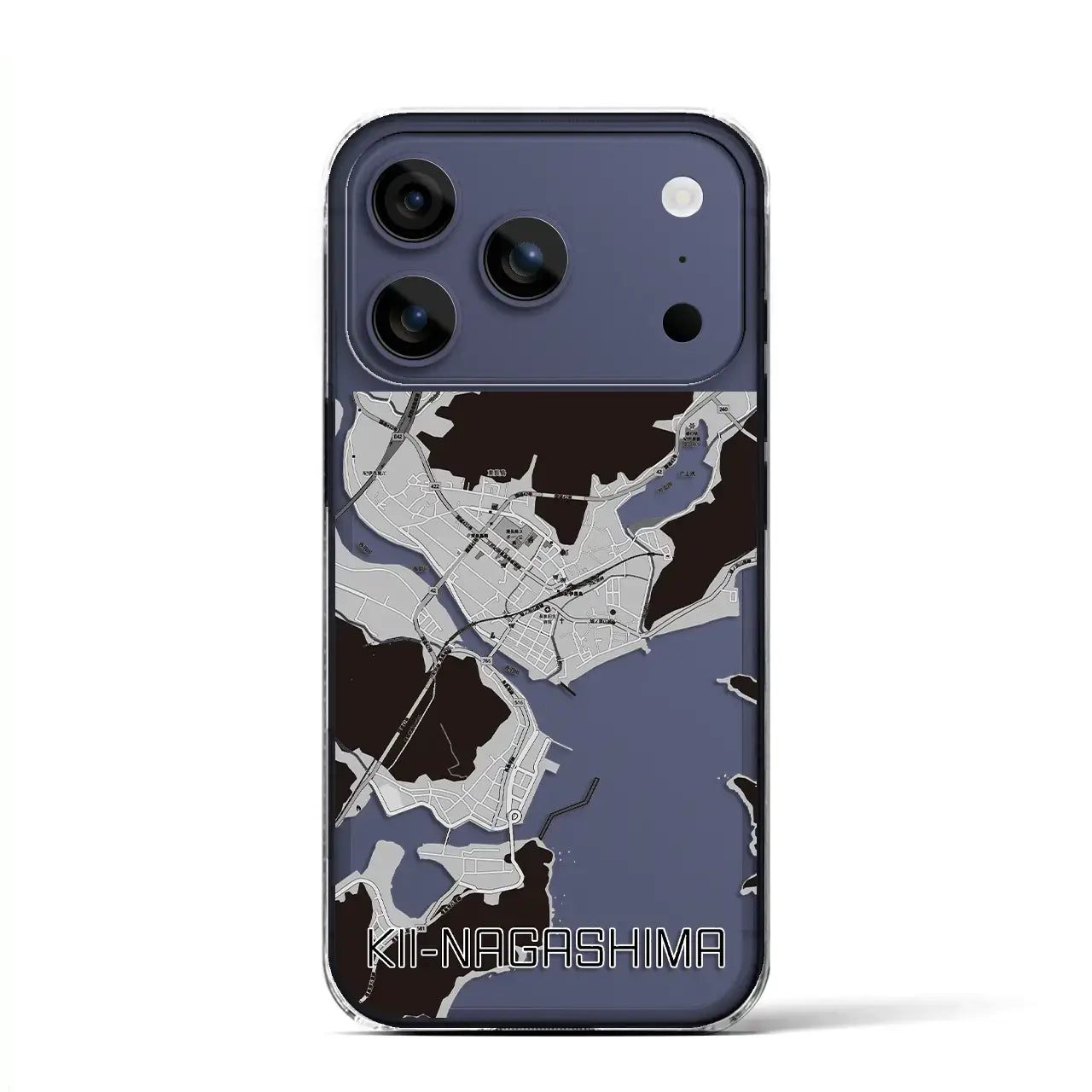 【紀伊長島(三重県)】地図柄iPhoneケース(クリアタイプ)