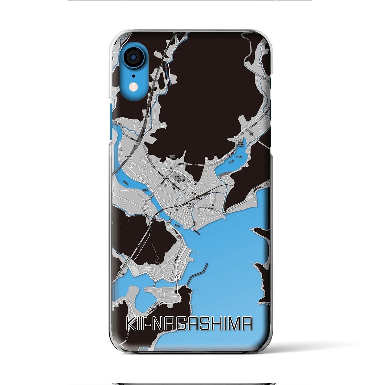【紀伊長島(三重県)】地図柄iPhoneケース(クリアタイプ)