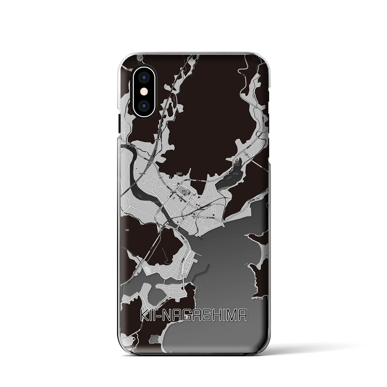 【紀伊長島(三重県)】地図柄iPhoneケース(クリアタイプ)