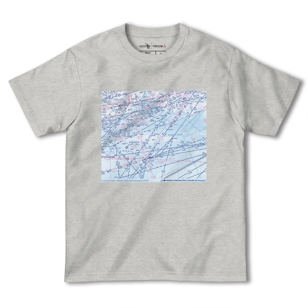 【紀伊半島航空図(三重県)】航空図Tシャツ