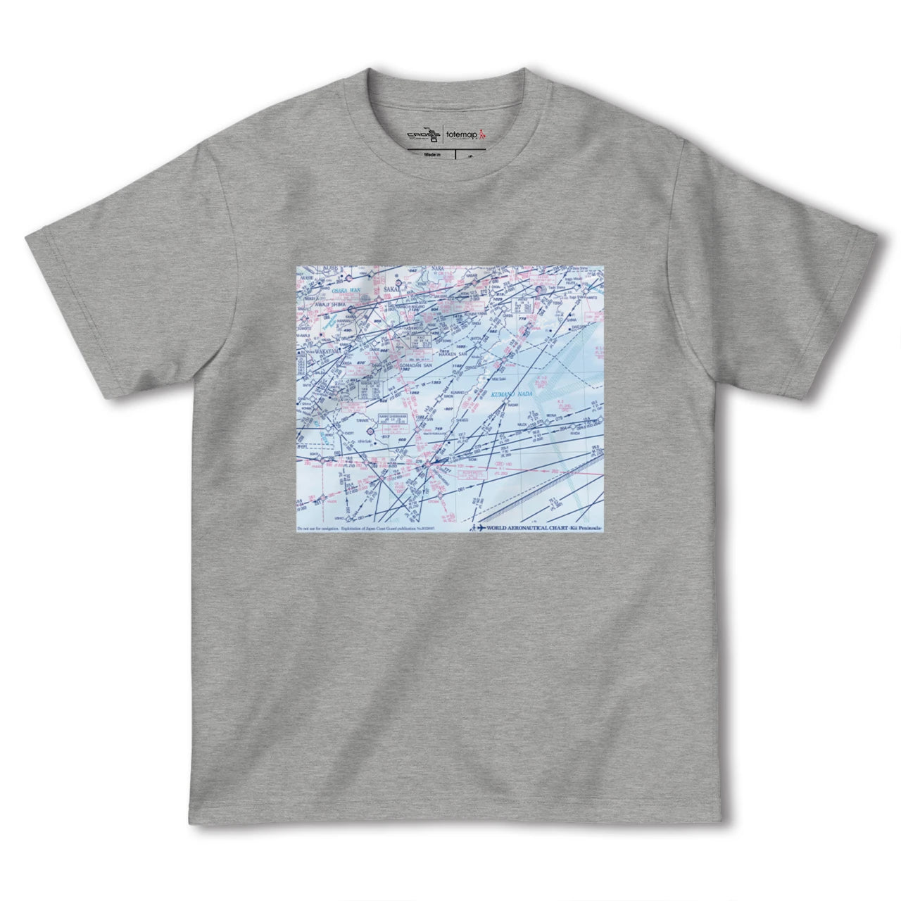 【紀伊半島航空図(三重県)】航空図Tシャツ