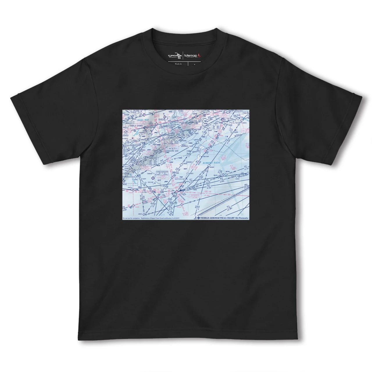 【紀伊半島航空図(三重県)】航空図Tシャツ