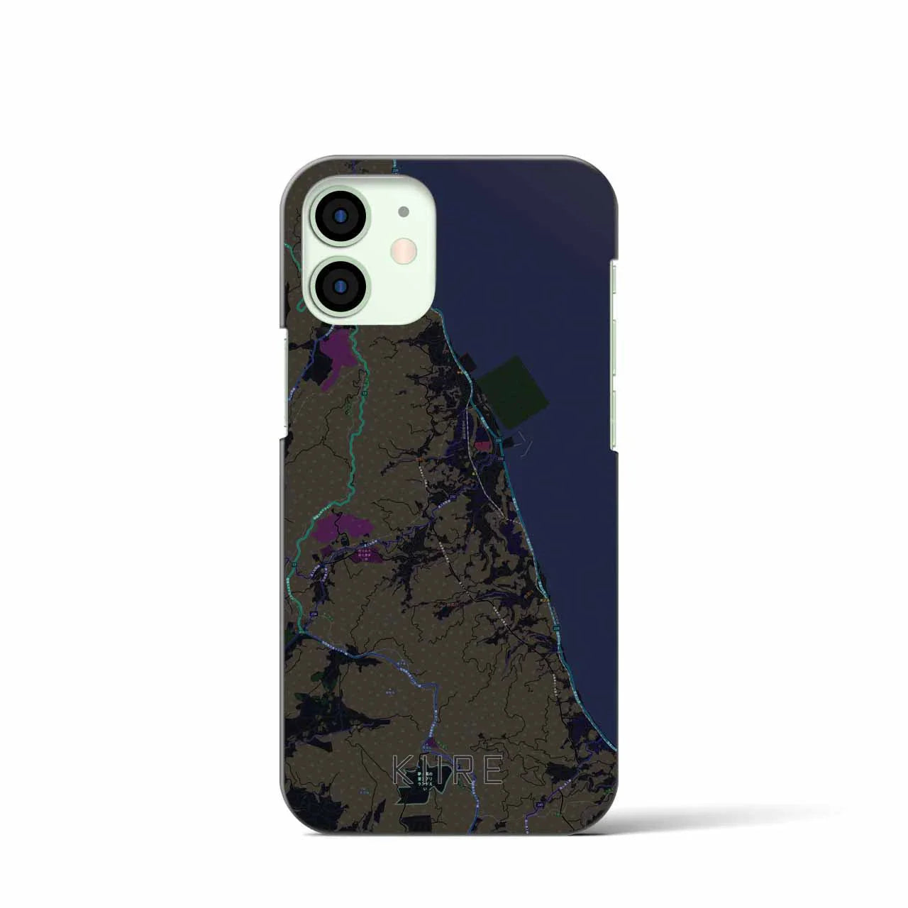 【喜入(鹿児島県)】地図柄iPhoneケース(バックカバータイプ)