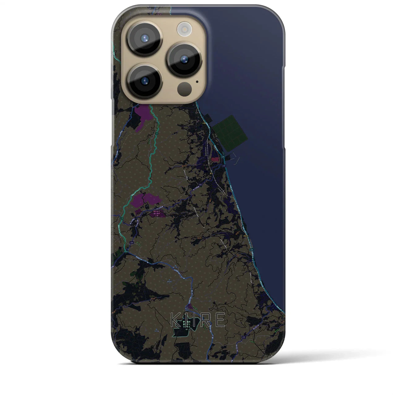 【喜入(鹿児島県)】地図柄iPhoneケース(バックカバータイプ)
