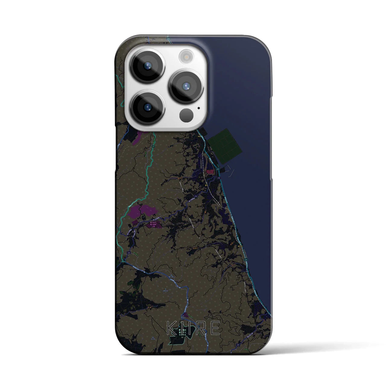 【喜入(鹿児島県)】地図柄iPhoneケース(バックカバータイプ)
