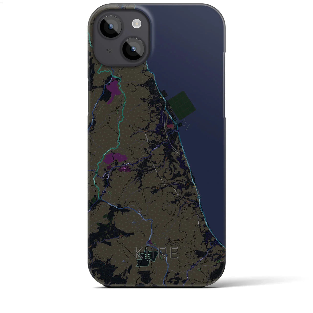 【喜入(鹿児島県)】地図柄iPhoneケース(バックカバータイプ)
