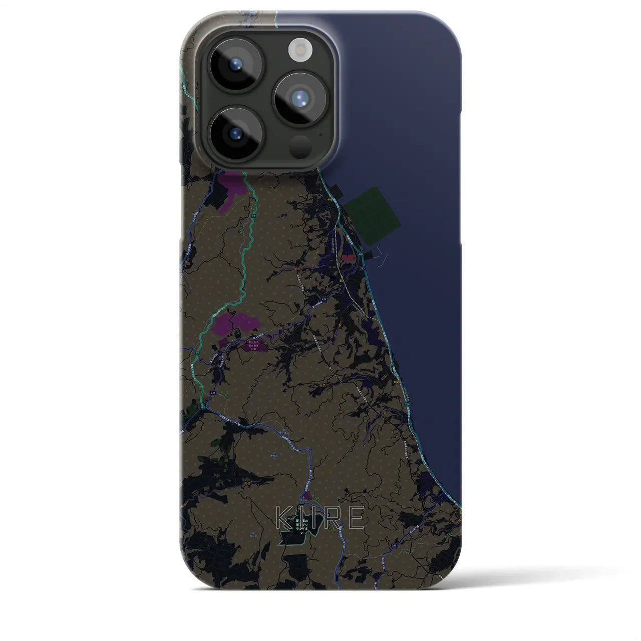 【喜入(鹿児島県)】地図柄iPhoneケース(バックカバータイプ)