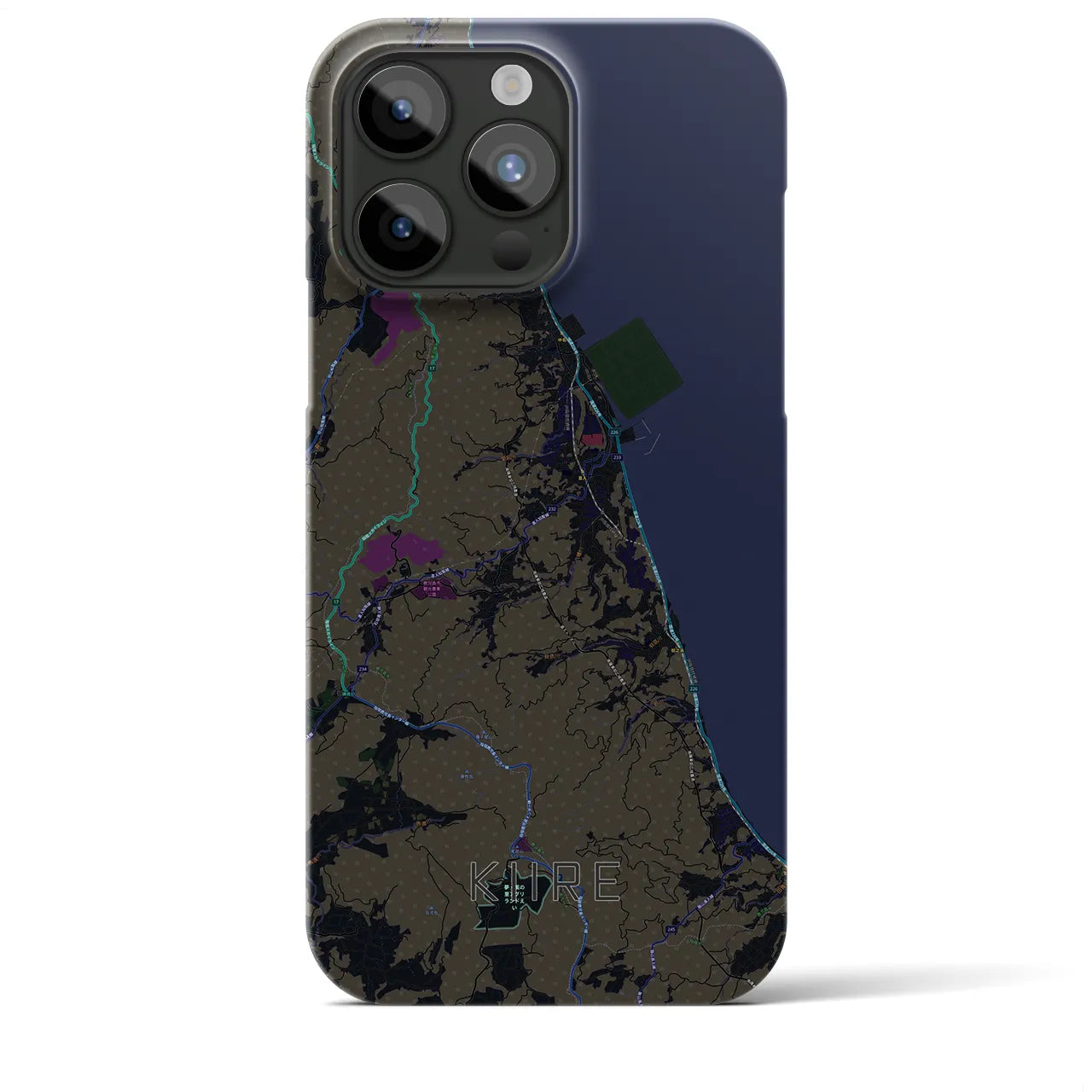 【喜入(鹿児島県)】地図柄iPhoneケース(バックカバータイプ)