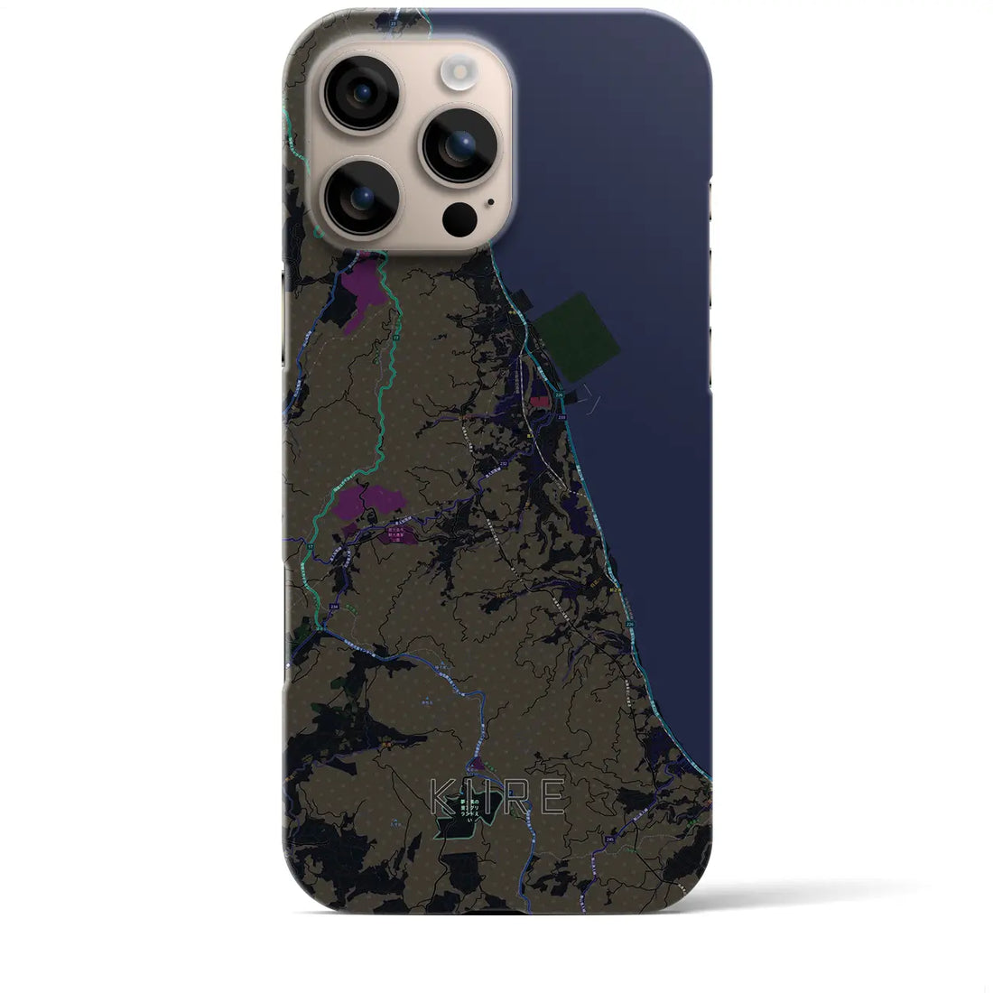 【喜入(鹿児島県)】地図柄iPhoneケース(バックカバータイプ)