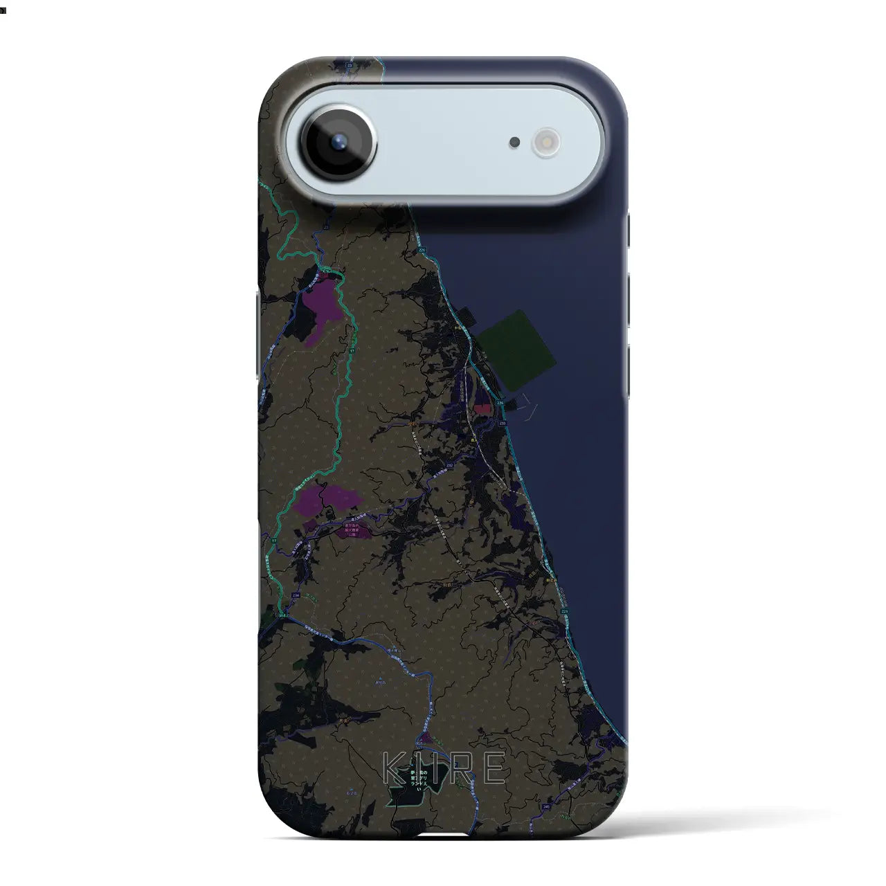 【喜入(鹿児島県)】地図柄iPhoneケース(バックカバータイプ)