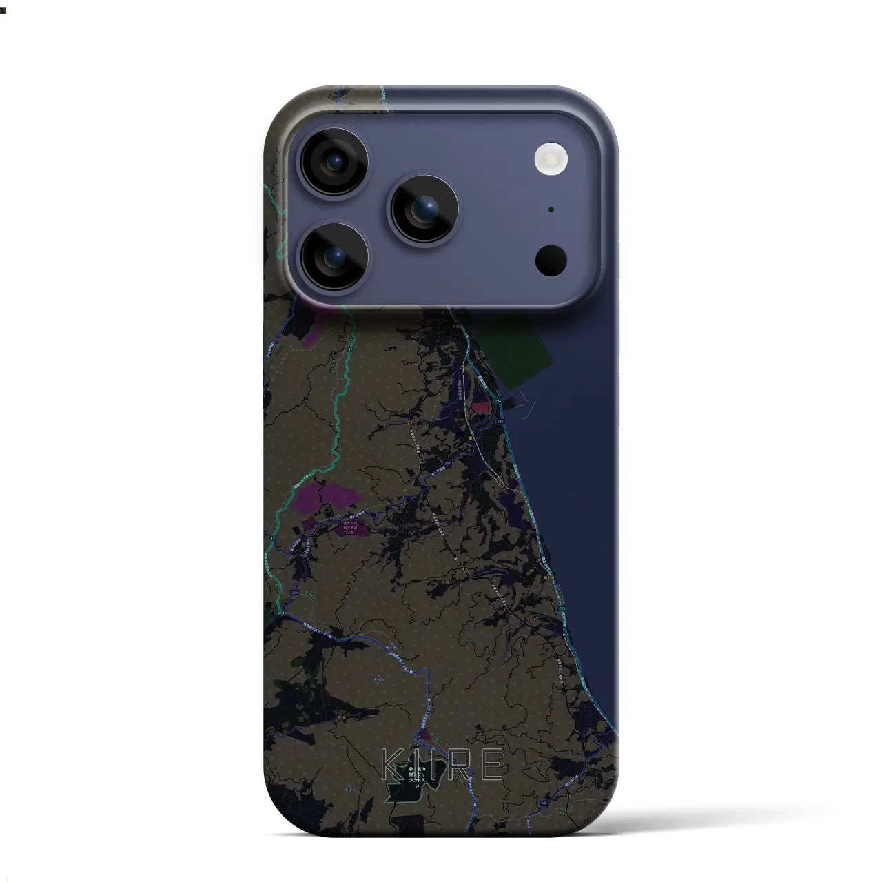 【喜入(鹿児島県)】地図柄iPhoneケース(バックカバータイプ)