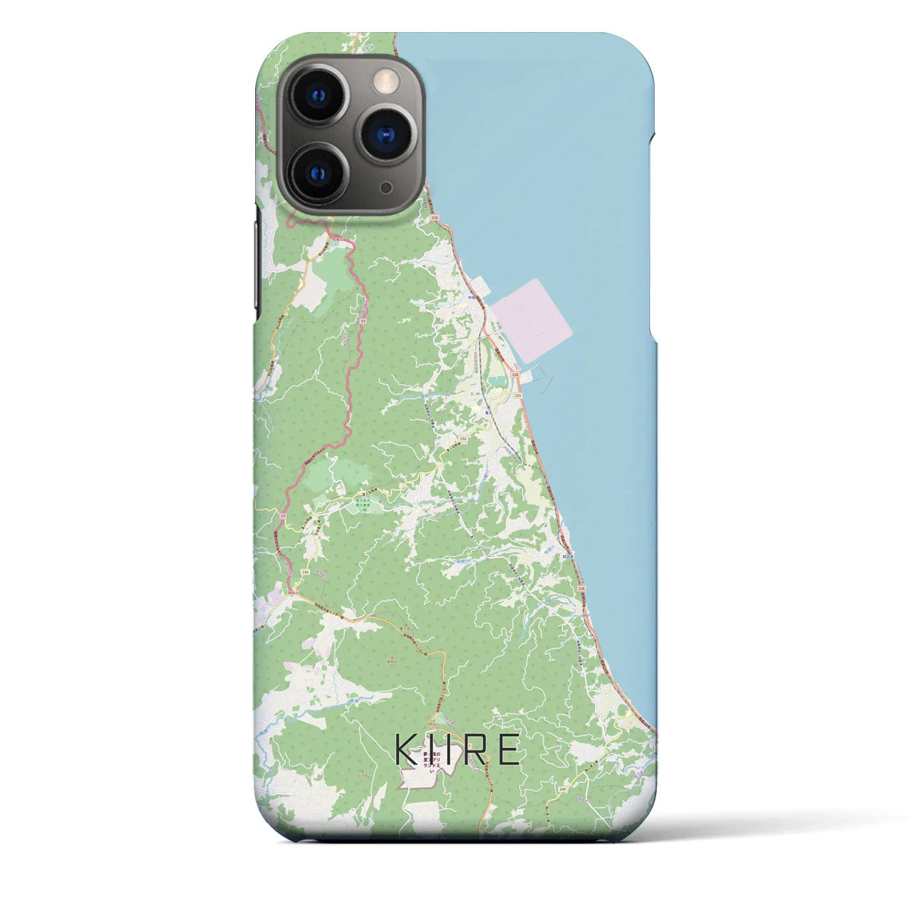 【喜入(鹿児島県)】地図柄iPhoneケース(バックカバータイプ)