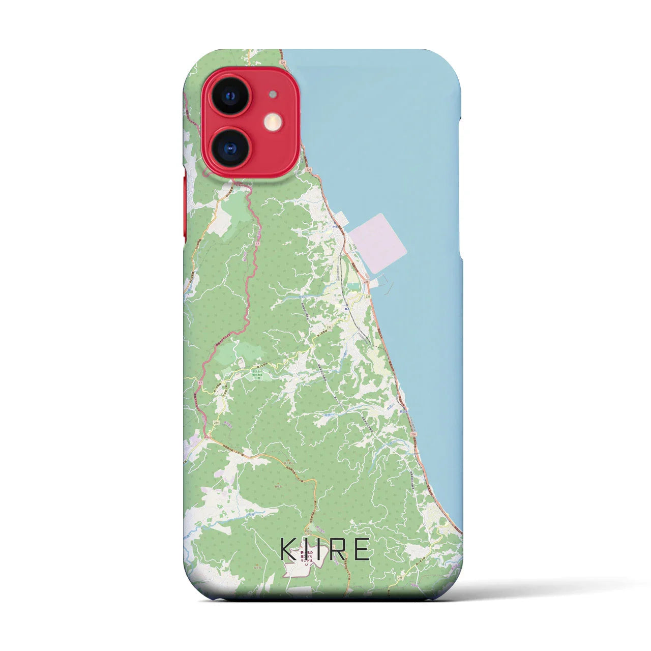 【喜入(鹿児島県)】地図柄iPhoneケース(バックカバータイプ)