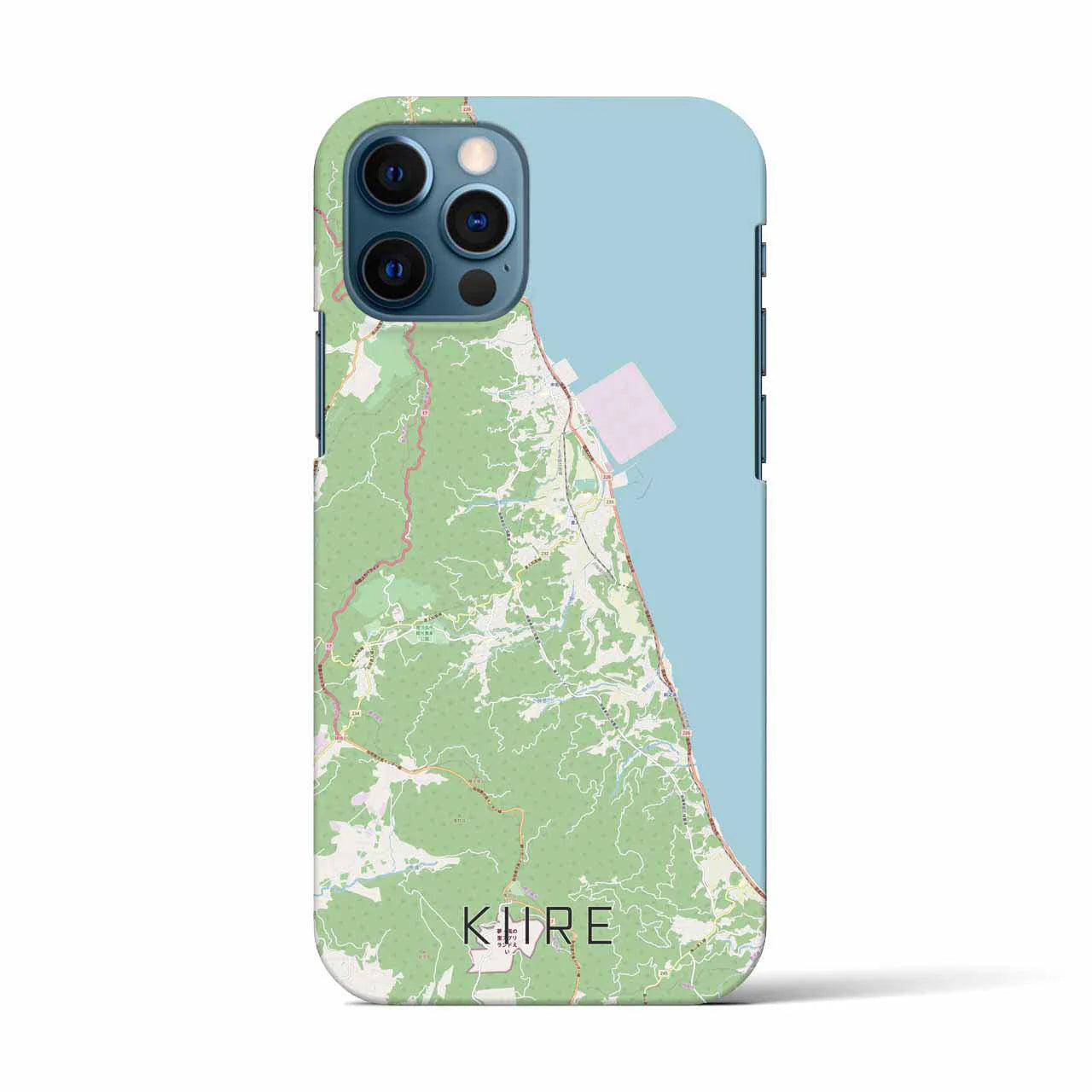 【喜入(鹿児島県)】地図柄iPhoneケース(バックカバータイプ)
